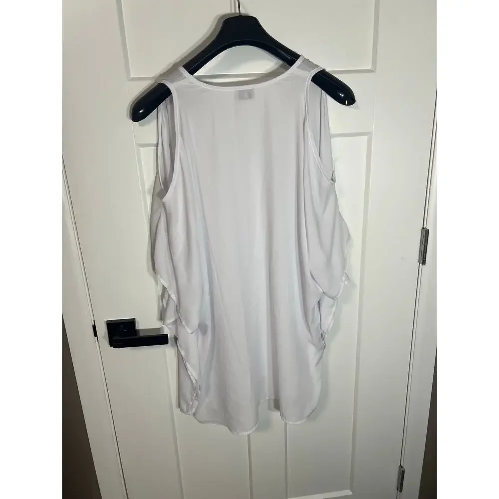 Show Me Your‎ Mumu Cold Shoulder Oversized Tunic Sheer Size S Small Women - Picture 6 of 8